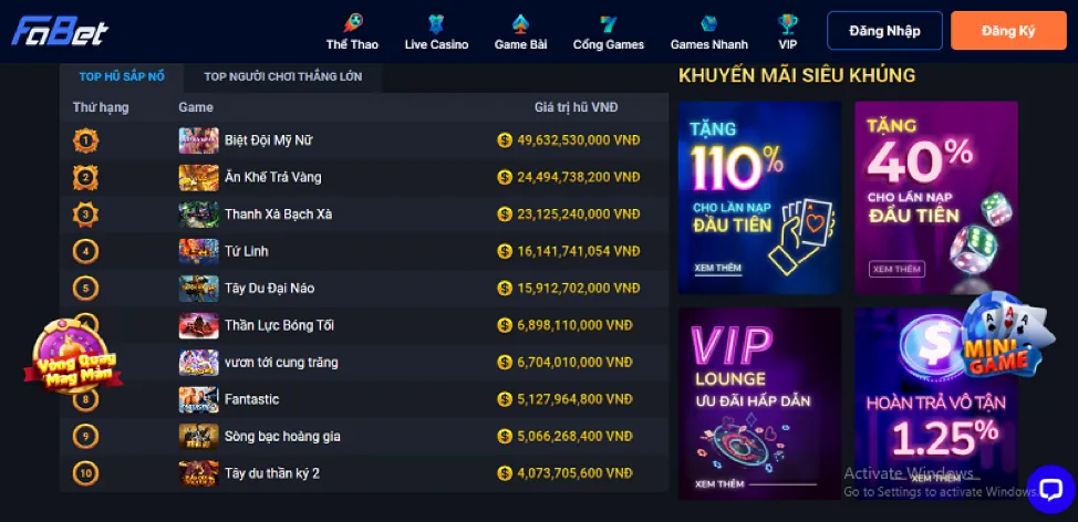 Truy cập trang tải G7BET Android